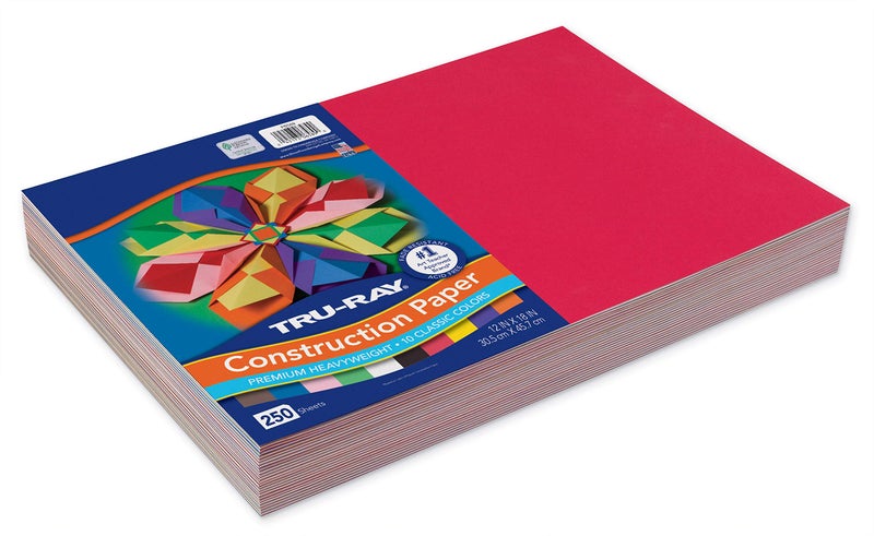 Tru-RayÂ® PAC6589 Construction Paper Bulk Assortment, 10 Assorted Colors, 12" x 18", 250 Sheets - Image 3